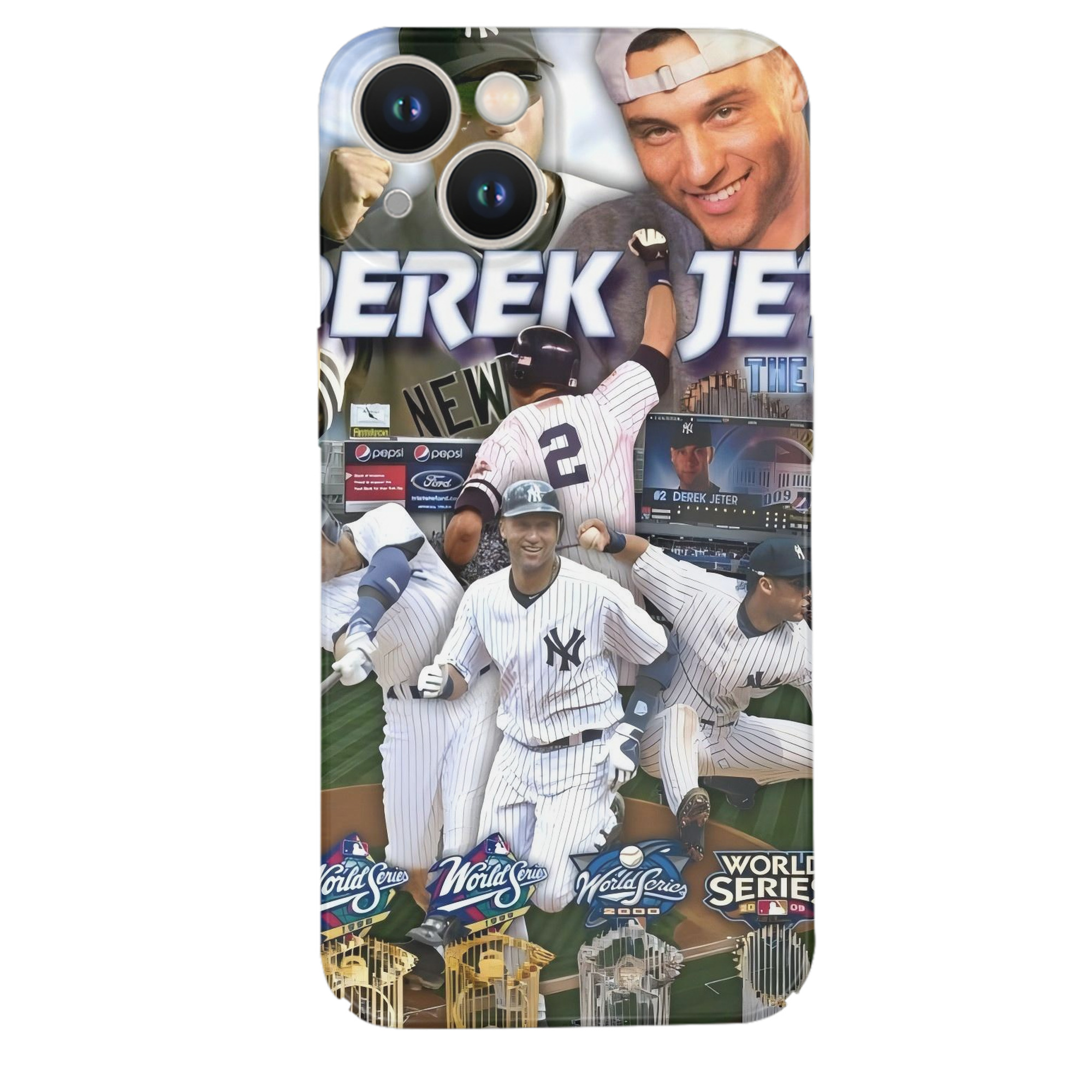 Derek Jeter 100 IPhone 14 Series Full-Cover Hard Case – Shockproof With Raised Camera Protection – Precise Cutouts, Wireless Charging Compatible – Durable, Anti-Yellowing, Easy To Clean